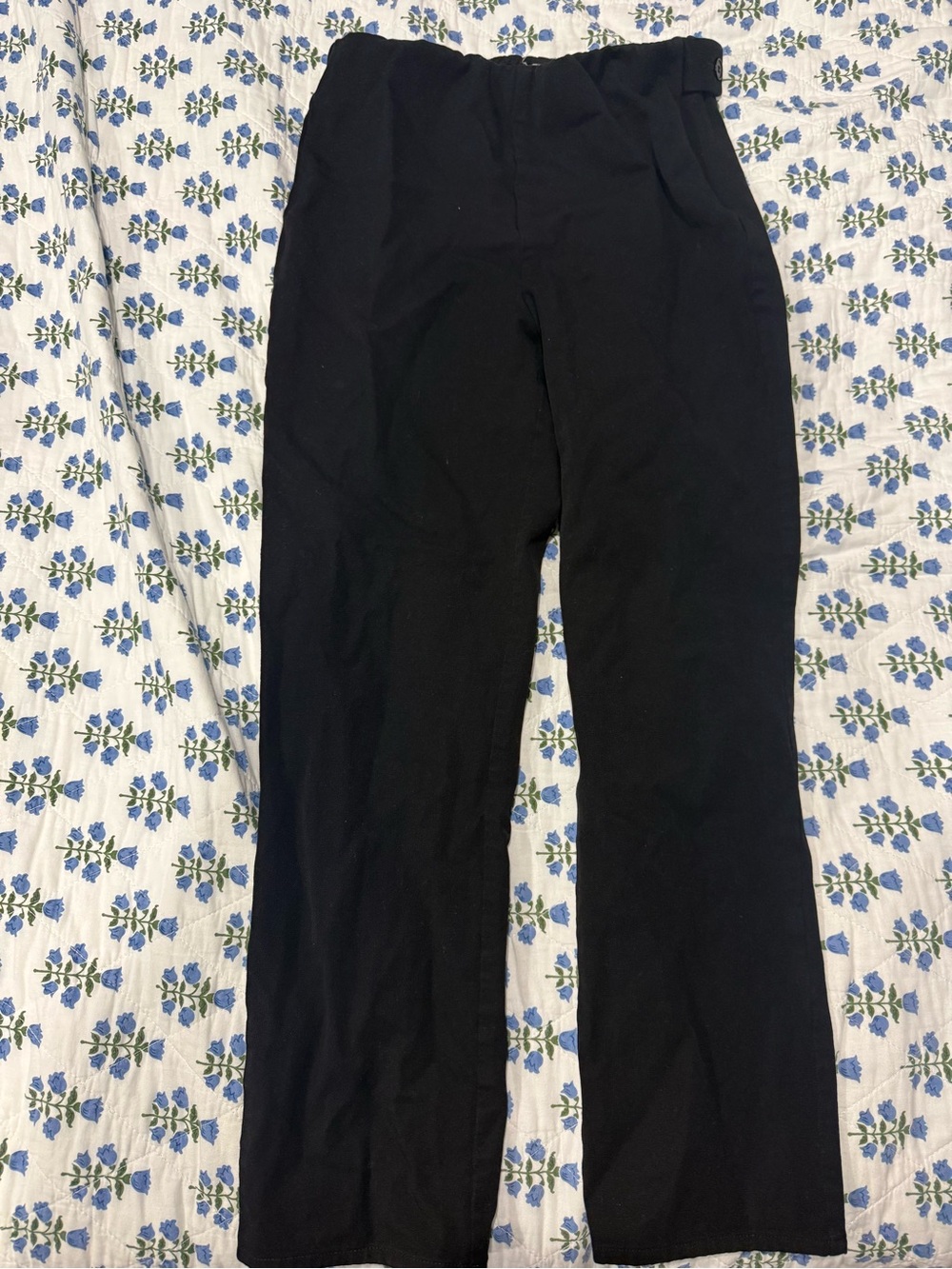 Madewell Black Ankle-Length Cropped Work Pants